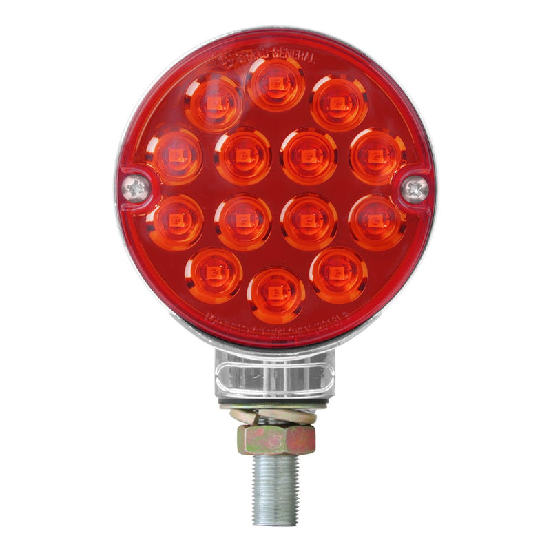  [AUSTRALIA] - Grand General 75190 Amber/Red 3" Pearl Double Faced 14 LED Light