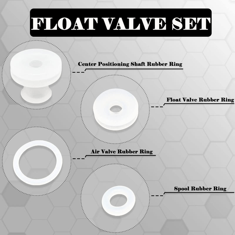 [AUSTRALIA] - 10 Set Pressure Cooker Replacement Rubber Gaskets Float Valve Sealing Ring Pressure Cooker Replacement Float Valve Gaskets With Float Valve Central Shaft Rubber Ring(4pcs/Set) 0.8x0.5x0.7,0.4/0.5X0.1