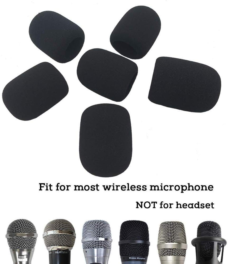 [AUSTRALIA] - BAISDY Foam Mic Cover Handheld Microphone Windscreen (Black) Black