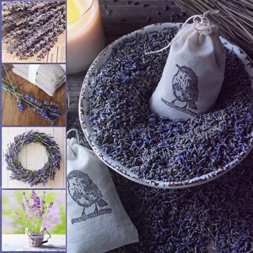  [AUSTRALIA] - Timoo Dried Lavender Bundles 100% Natural Dried Lavender Flowers for Home Decoration, Photo Props, Home Fragrance, 2 Bundles Pack