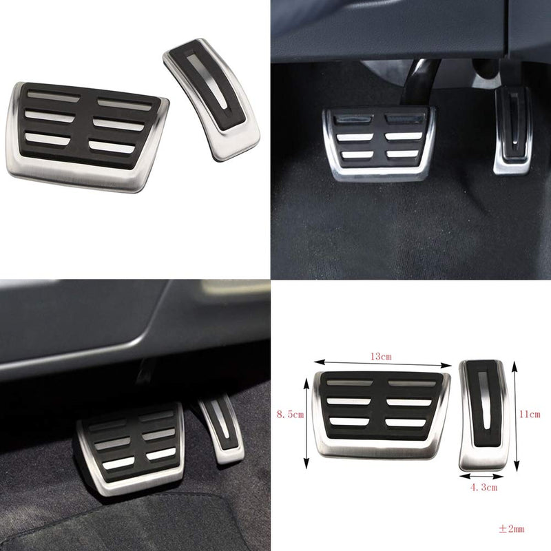  [AUSTRALIA] - LIUYE Gas Brake Pedal Cover Fit for Audi A4 A5 A6 A7 A8 Q5 Q7 (Automatic Transmission)