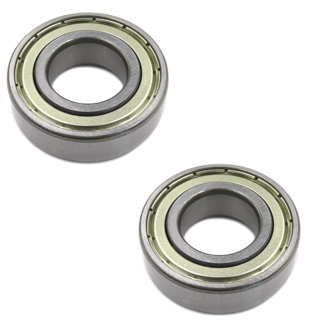  [AUSTRALIA] - Sydien 2Pcs 6205ZZ Skateboard Bearing 25x52x15mm Double Black Rubber Sealed Deep Groove Ball Bearing