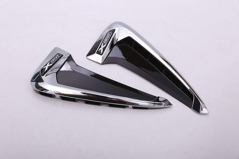 YIWANG Shark Gills Side Decoration Fender Vent Trim 2pcs For BMW Xdrive Logo Emblem X5 F15 X5M F85 2014-2018 (matte) matte - LeoForward Australia