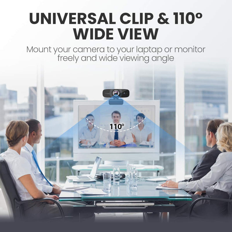  [AUSTRALIA] - Webcam 1080P with Microphone HD Web Cam 30fps, Vitade 826M USB Computer Web Camera Cam for Streaming Gaming Conferencing Mac Windows 8 10 PC Laptop Desktop Zoom Skype OBS Twitch YouTube, Plug & Play