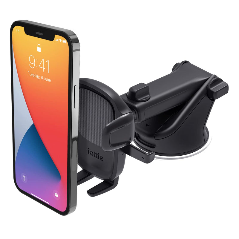  [AUSTRALIA] - iOttie Easy One Touch 5 Dashboard & Windshield Universal Car Mount Phone Holder Desk Stand with Suction Cup Base and Telescopic Arm for iPhone, Samsung, Google, Huawei, Nokia, other Smartphones Black Dash & Windshield Second Generation