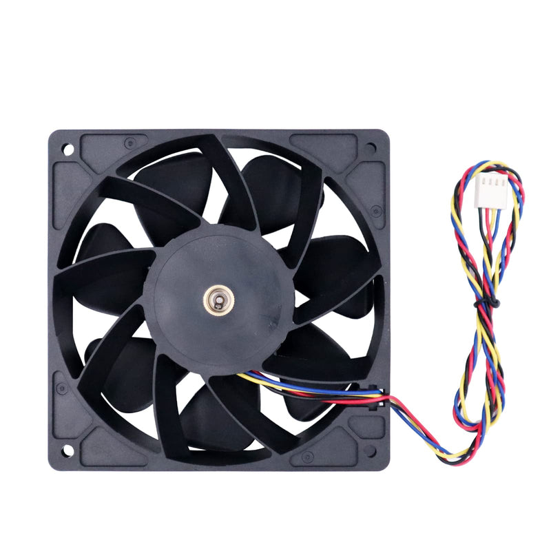  [AUSTRALIA] - Mackertop 6000RPM Mining Case Fan 12038 120mm x 38mm PWM Computer PC Rack Fan DC 12V 2.7A High Airflow Brushless Cooling Fan Computer Cooling Fan with 4-pin Connector for Antminer S7 S9
