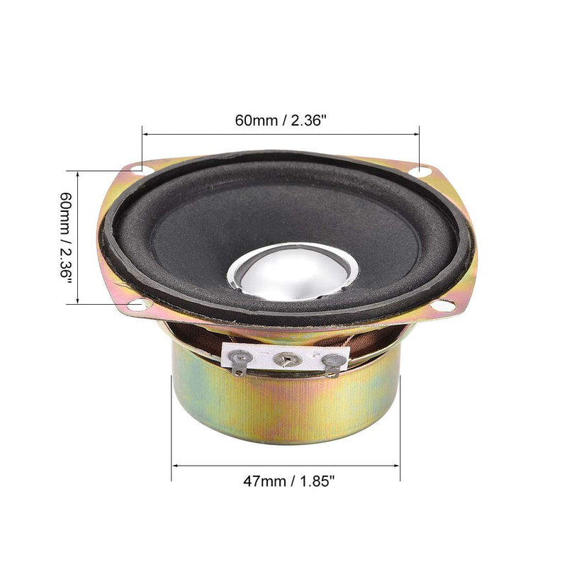  [AUSTRALIA] - uxcell 10W 4 Ohm 3 Inch 78x78x39mm Anti-Magnetic Speaker Tweeter Speakers