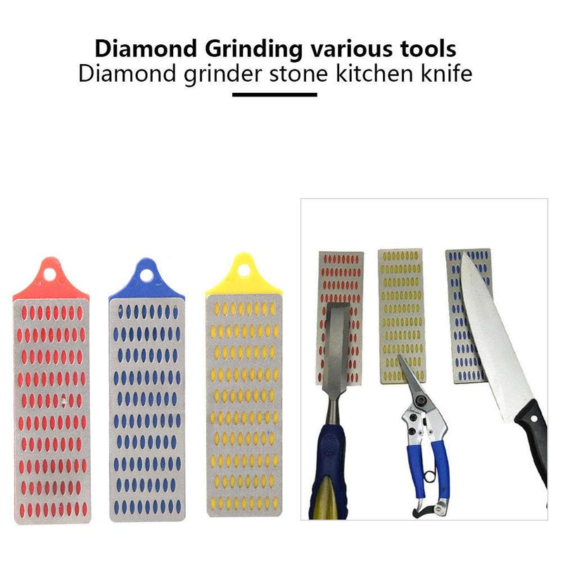  [AUSTRALIA] - 3PCS Diamond Sharpening Stones Tool Grinding Polishing Wheel Plate for Knives Chisels Jade Glass Tile