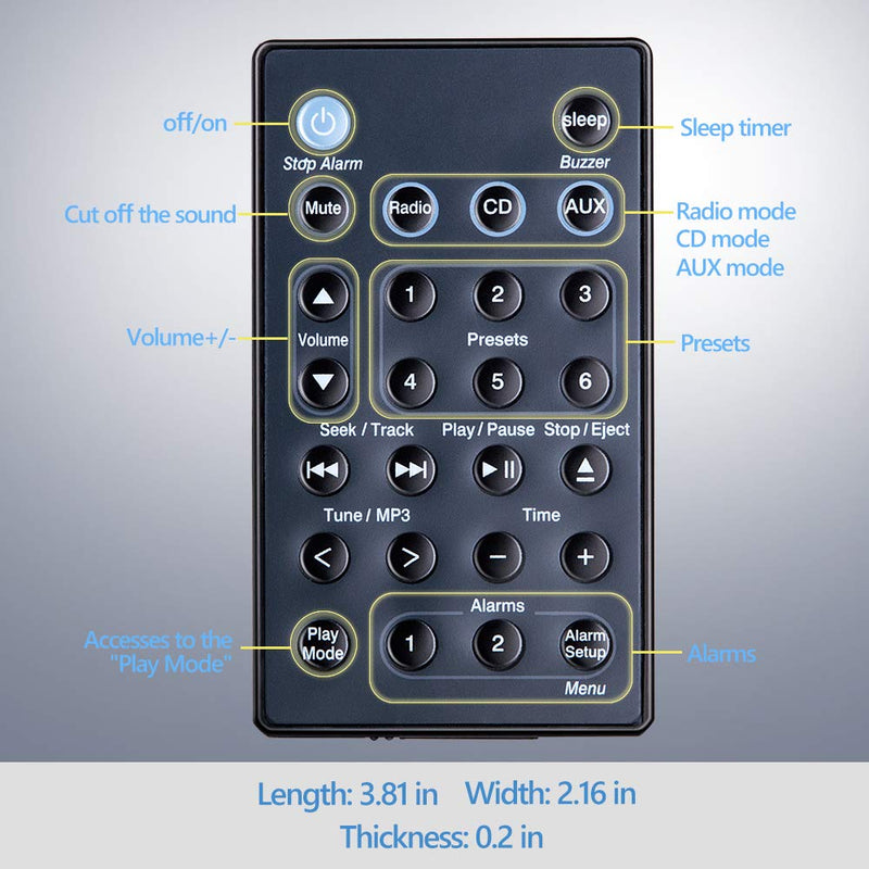  [AUSTRALIA] - Universal Replacement Remote Control for Bose Sound Touch Wave Music Radio System-Generation The 1,2,3,4th (Batteries Excluded)(Black) Black