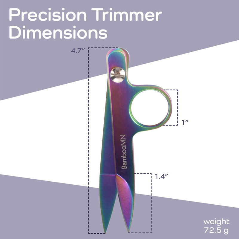  [AUSTRALIA] - Professional Multi-Purpose Titanium Precision Trimmer - Rainbow - 1 Pair Titanium - Rainbow