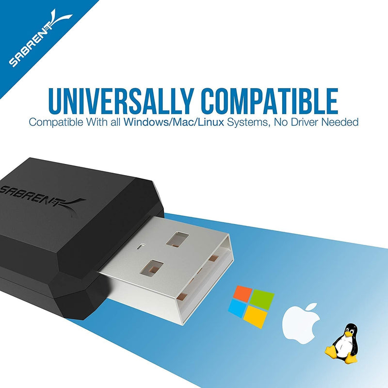  [AUSTRALIA] - SABRENT USB External Stereo Sound Adapter for Windows and Mac. Plug and Play No Drivers Needed. (AU-MMSA) USB-A