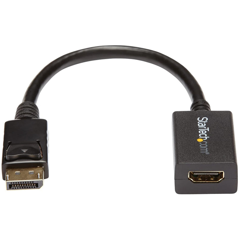 StarTech.com DisplayPort (Male) to HDMI (Female) Adapter Converter - 1920x1200 - Latching DP Connector - DisplayPort Laptop or Desktop to HDMI (Female) to Connect HDMI Monitor/ Video Cable (DP2HDMI2) 8 inches Single - LeoForward Australia