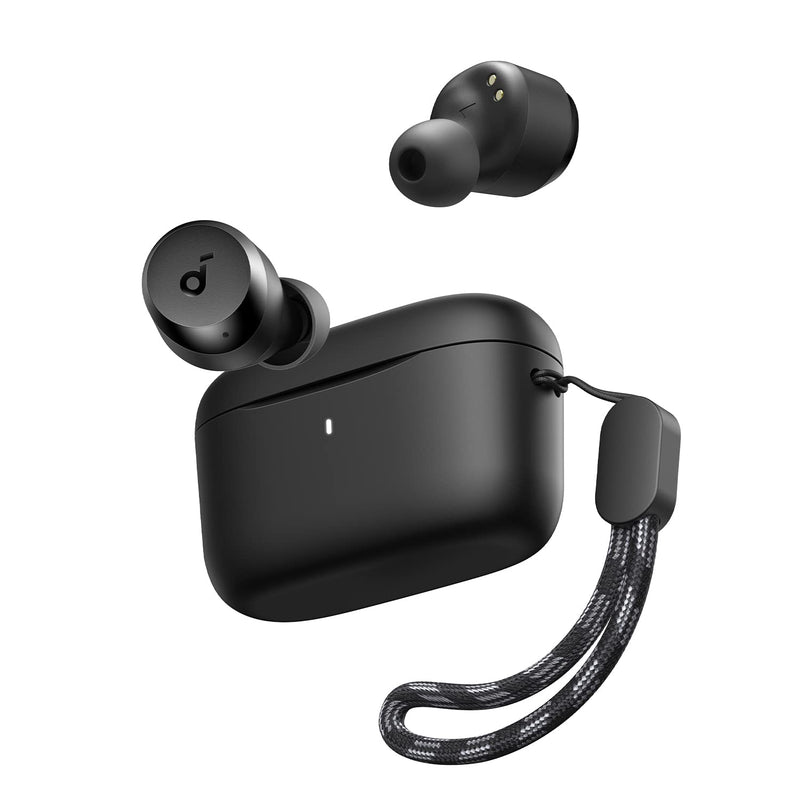  [AUSTRALIA] - Soundcore by Anker A20i True Wireless Earbuds, Bluetooth 5.3, App, Customized Sound, 28H Long Playtime, Water-Resistant, 2 Mics for AI Clear Calls, Single Earbud Mode Black Standard