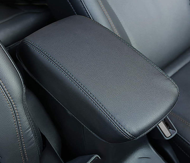  [AUSTRALIA] - Leegi Jeep Armrest Box Cover,1pc Black with Black Center Console Cover Fit for 2017 2018 2019 Jeep Cherokee p001