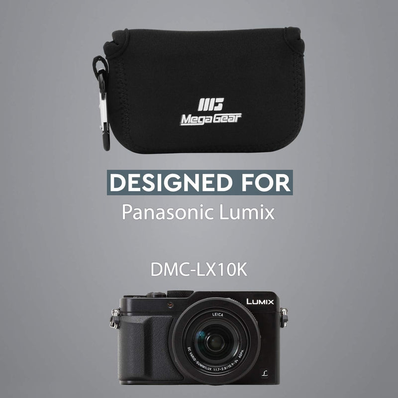  [AUSTRALIA] - Mega Gear Canon PowerShot G1X Mark III Ultra Light Neoprene Camera Case, with Carabiner, Black (MG1378)