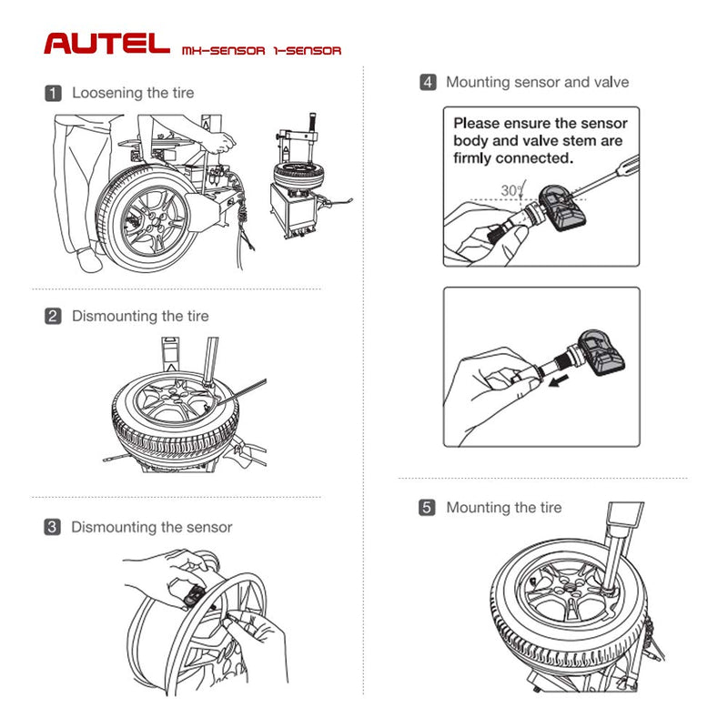 Autel MX-Sensor 2 in 1 (315MHz + 433MHz)(Screw-in) 100% Cloneable TPMS Programmable Sensors for Tire Pressure Monitoring System (Metal Valves) 2 in 1 Sensor (Metal Valves) - LeoForward Australia