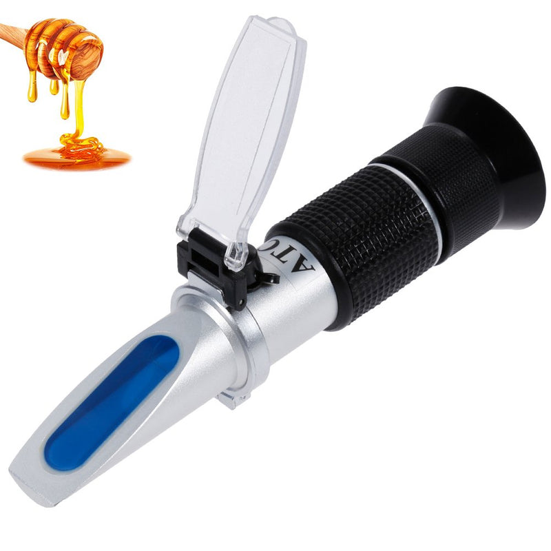 Anpro Brix Refractometer for Homebrew, Beer Wort Refractometer Dual Scale Specific Gravity 1.000-1.120 and Automatic Temperature Compensation 0-32% Replaces Homebrew Hydrometer, M - LeoForward Australia