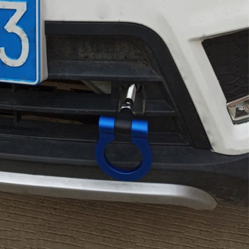  [AUSTRALIA] - Heart Horse 16mm/0.63" Car Racing Tow Towing Hook Auto Trailer Ring Universal Vehicle Towing Hanger for European Voiture Car Blue