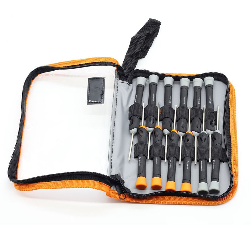  [AUSTRALIA] - Finder 12 in 1 Precision Torx Screwdriver Set with T6 T7 T8 T9 T10 Star Philip Slotted Magnetic Screwdrivers for Phone/Mac/Computer/Watch Repairing Industrial Level Chrome Vanadium Steel 12 Piece