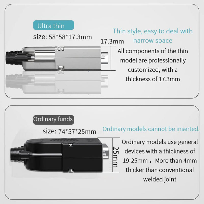  [AUSTRALIA] - Jienk 1Pcs DB25 Female Adapter, 16mm RS232 D-SUB 25Pin Port Terminal Solderless Breakout Connector Board with Metal Shell and Nut Accessories