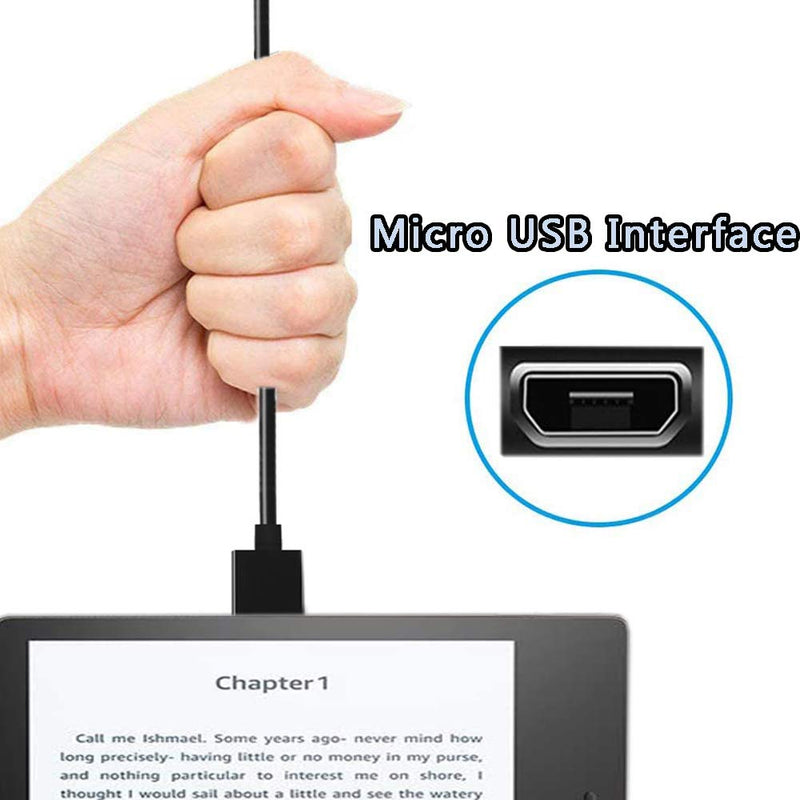 Kindle Charger 6.5 Ft Compatible for All Amazon Kindle Paperwhite,Oasis,Voyage,Kindle E-Reader,Kindle DX Kindle Keyboard Kindle Touch(2nd-11th Gen),Fire HD,HDX Tablet Black - LeoForward Australia