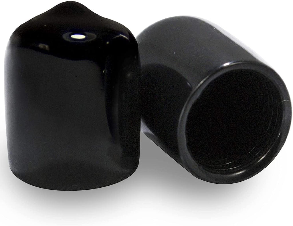  [AUSTRALIA] - Made in USA Prescott Plastics 3/4" - 0.75" Inch Rubber Hole Plugs Round Black Vinyl End Cap, Flexible Pipe Post Rubber Cover, Glide Protection Furniture (Pack of 4) Pack of 4