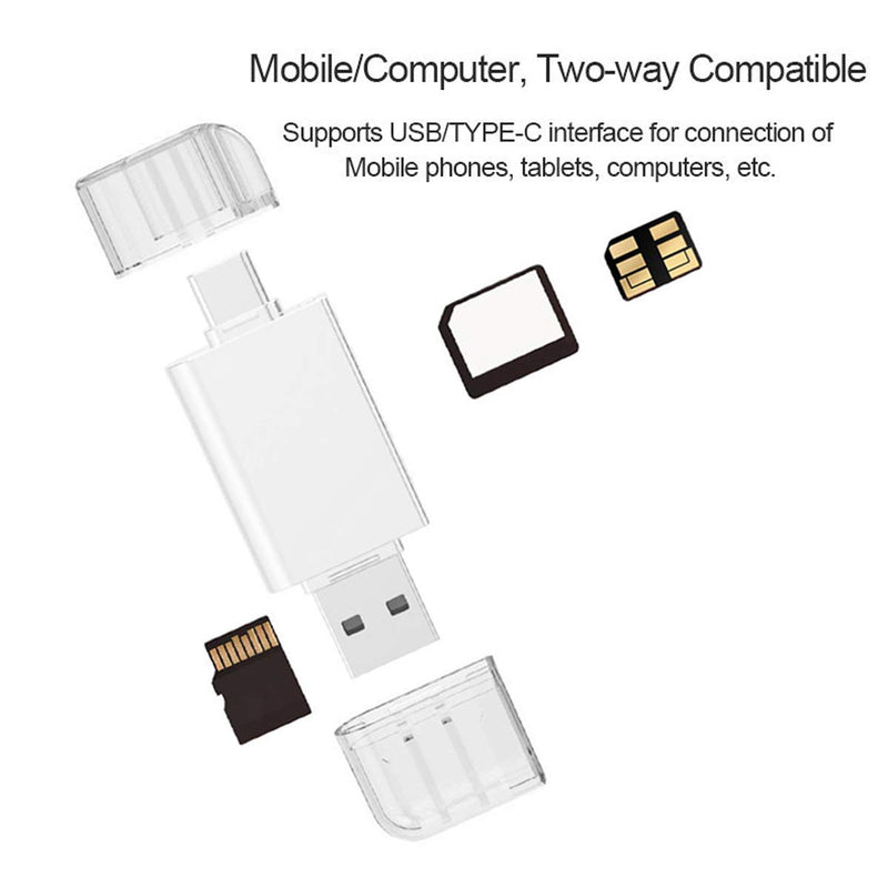 Xiwai USB-C Type C/USB 2.0 to NM Nano Memory Card & TF Micro SD Card Reader for Huawei Cell Phone & Laptop - LeoForward Australia