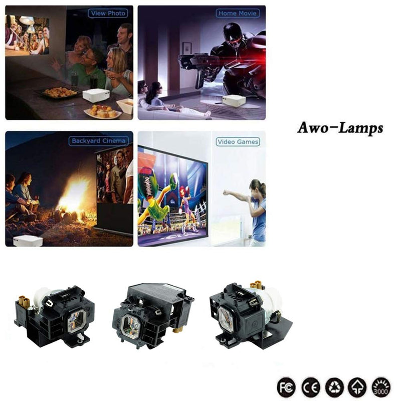 [AUSTRALIA] - AWO Premium Replacement Lamp NP14LP / LV-LP32 with Housing for NEC NP305,NP310,NP405,NP410,NP510,NP510G for Canon LV-7280,LV-7285,LV-7380