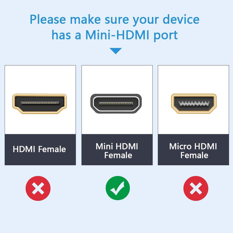 Mini HDMI to HDMI, CableCreation 5 Feet Coiled 90 Degree Left Angle Mini-HDMI Male to HDMI Male Converter Cable, Support 1080P Full HD, 3D, 1.6M, Black Coiled Cable 5ft max Male to Male - LeoForward Australia