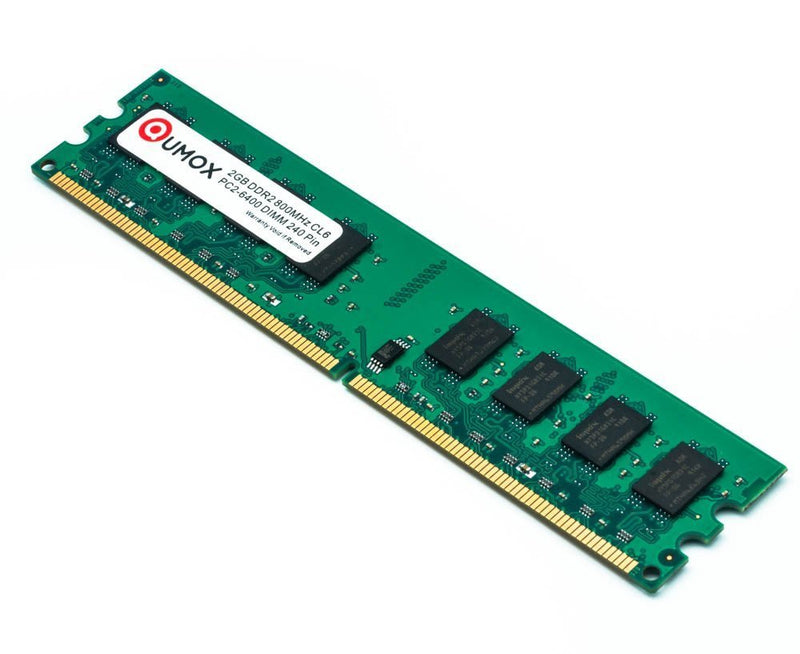  [AUSTRALIA] - QUMOX 8GB(4X 2GB) DDR2 800MHz PC2-6400 PC2-6300 DDR2 800 8GB (240 PIN) DIMM Desktop Memory DDR2 800 DIMM 2GB x4