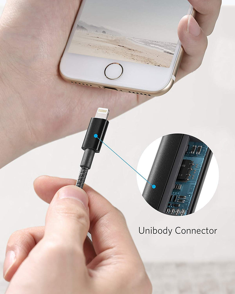  [AUSTRALIA] - Lightning iPhone Charger Cable Apple - MFI - Certified Made for iPhone 8/8 Plus/X/XS/XS Max/XR/7/7 Plus/SE/6/6 Plus/6S/6S Plus/5/5C/5S, iPad/iPad Mini/iPad Air, iPod Touch/Nano(6 FT Black)