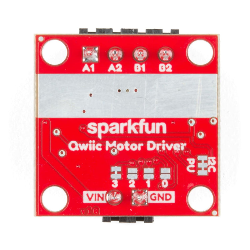  [AUSTRALIA] - SparkFun Qwiic Motor Driver I2C Plug and Play Breakout No Soldering required to control small DC Motors 1.2A Steady state drive per channel 1.5A Peak 2 channels 127 levels of drive strength 3.3V Logic