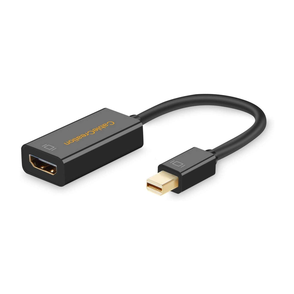  [AUSTRALIA] - Active Mini DisplayPort to HDMI Adapter 4K, CableCreation Mini DP (Thunderbolt Compatible) to HDMI Male to Female Converter Compatible for MacBook Air/ Pro, iMac, Surface Pro, Black Active