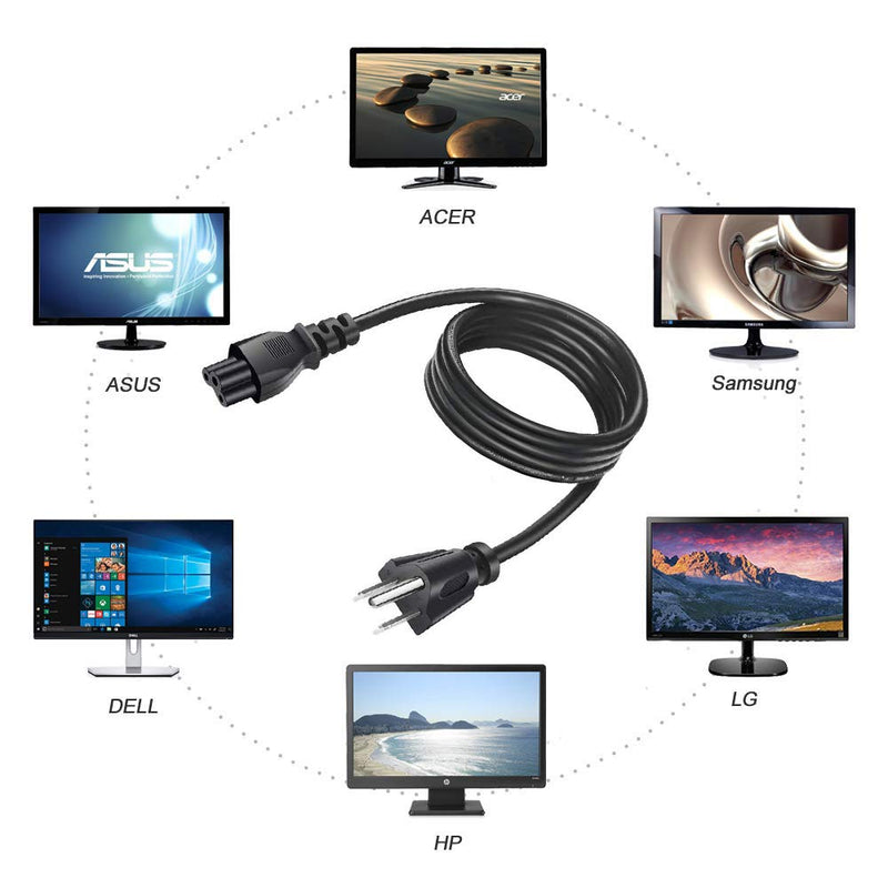  [AUSTRALIA] - 6FT 3 Prong TV Power Cord Cable for LG HP Lenovo Dell Samsung Asus Acer Toshiba Laptop LED LCD Smart 1080p HDTV:32LN5300 32LB5600 32LB580B 32LN570B 32LN530B 32LN520B 32LH570B 49LB5550 50LN5100 50LN520