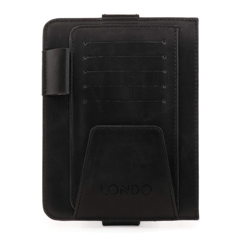  [AUSTRALIA] - Londo Leather Car Visor Organizer (Black) Black