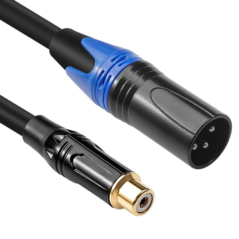  [AUSTRALIA] - DISINO Female RCA to XLR Male Cable,XLR to RCA Converter Gender Changer Audio Adapter Patch Cable - 3.3 feet