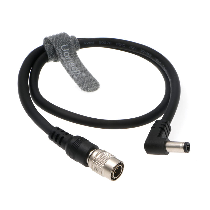  [AUSTRALIA] - Uonecn Power Cable for Sound Devices 633/644/688 For Zoom F8 Right Angle DC to 4 pin hirose male