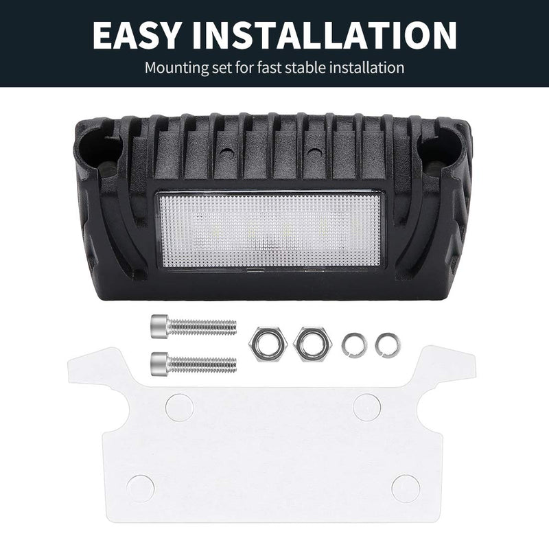  [AUSTRALIA] - SUPAREE LED RV Exterior Porch Utility Light - Black 12V 750 Lumen Lighting Fixture Kit Replacement for RVs Trailers Campers CL376-2