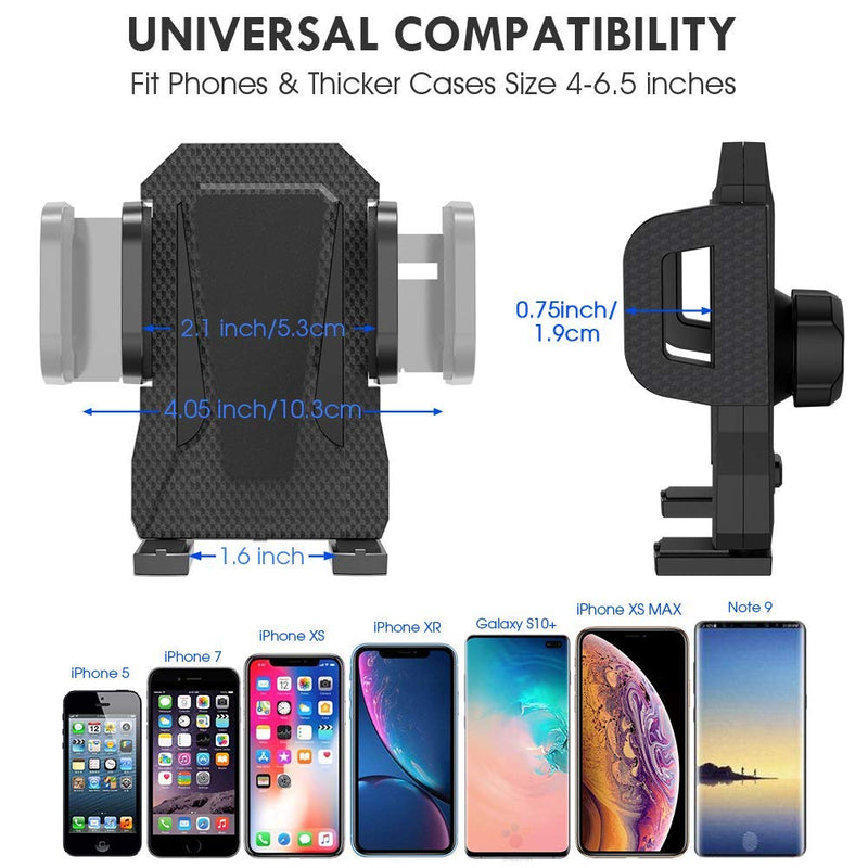  [AUSTRALIA] - Air Vent Phone Holder for Car,Miracase Vehicle Cell Phone Mount Cradle with Adjustable Clip Compatible with iPhone 13 Series/iPhone 12 Series/11 /11 Pro Max/XR/Samsung and More Classic Black