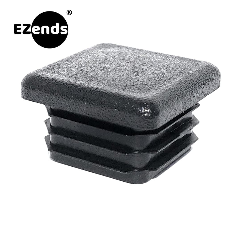  [AUSTRALIA] - EZends 1 Inch (10-14 Gauge) Polyethylene Square Tubing End Caps (10 PK) Plastic Plugs / End Caps / Plastic End Caps / Plastic Plugs for Square Tubing / Black Plastic Square Plugs / Cap Plug 10 10/14 USA