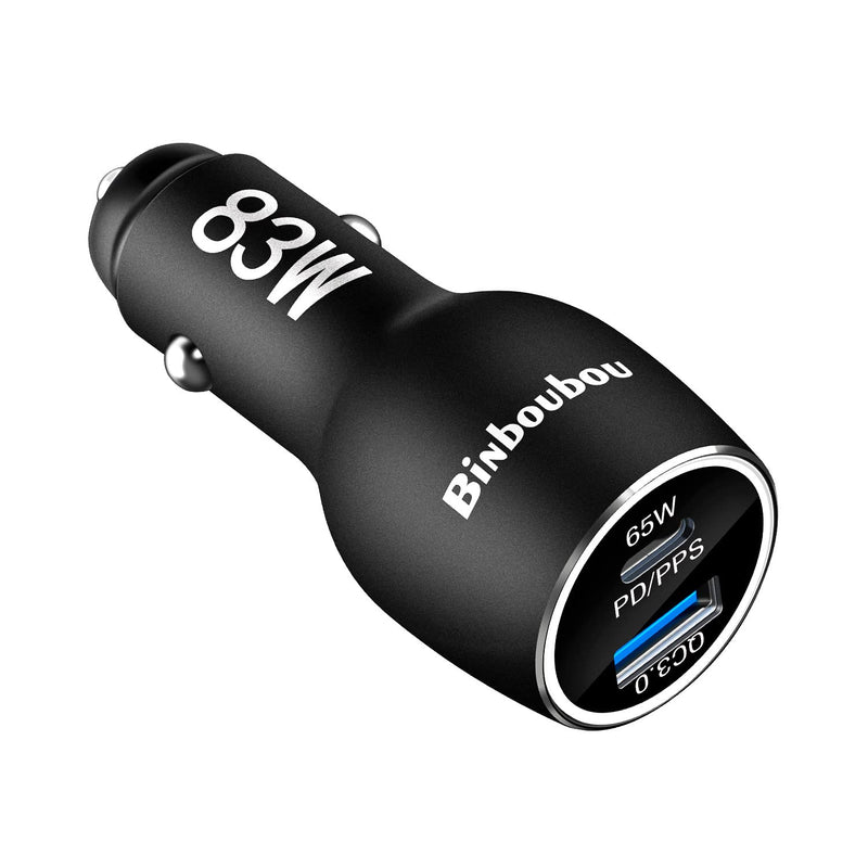  [AUSTRALIA] - 83W Metal Type C Super Fast Car Charger - [PPS/PD3.0&QC3.0] 65W 45W USB C Car Adapter [Super Fast Charging 2.0] for Galaxy S22 Ultra/S21+/Note 20, iPhone 13/12 Pro, iPad Pro/Air, MacBook