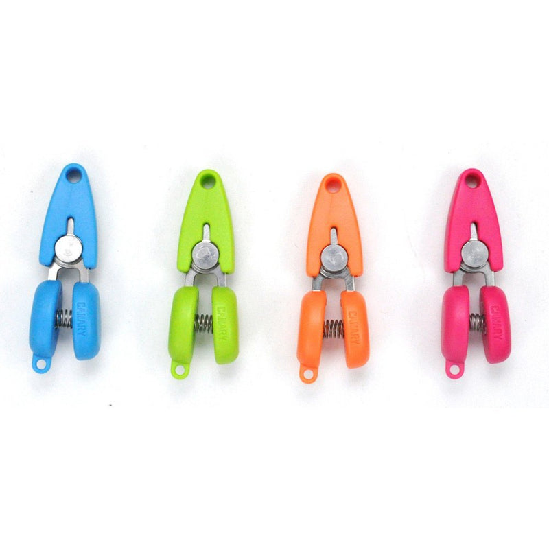  [AUSTRALIA] - CANARY Tiny Scissors With Cover 1.3" Extra Mini Small Scissors, Razor Sharp Japanese Stainless Steel Blade, Keychain Scissors for Sewing Office Travel, Spring Loaded Blunt Tips, Made in JAPAN, Orange