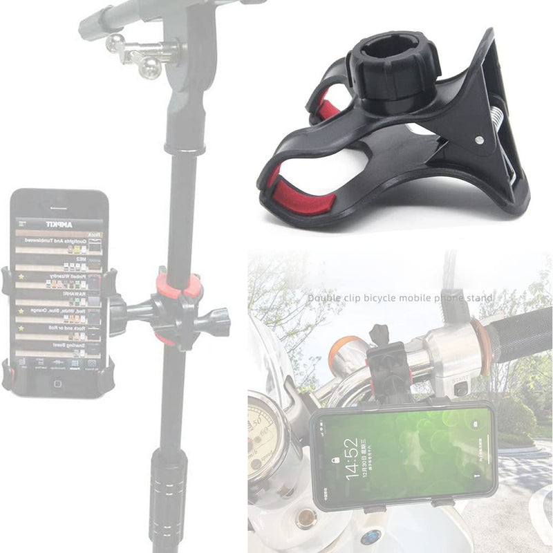  [AUSTRALIA] - ThtRht 3 Pack Gooseneck Clamp Replacement Phone Holder Clip Universal 17mm Ball Mount Joint Socket for Flexible Long Arm Hose Stand Cellphone Bracket Table Bed Desk Car Bicycle Handelbar Ring Light