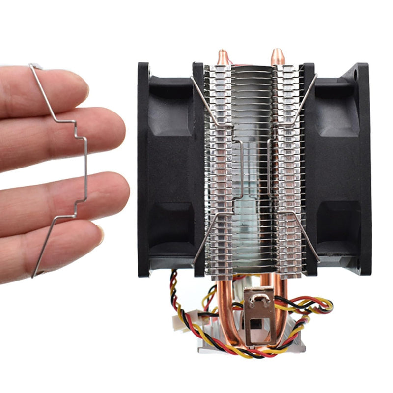  [AUSTRALIA] - Lovelysp Fan Buckles CPU Heatsink Fan Buckles 12CM Wire Buckle Upper Hook Type Fixing Clips Computer Cooling Accessories-4PCS