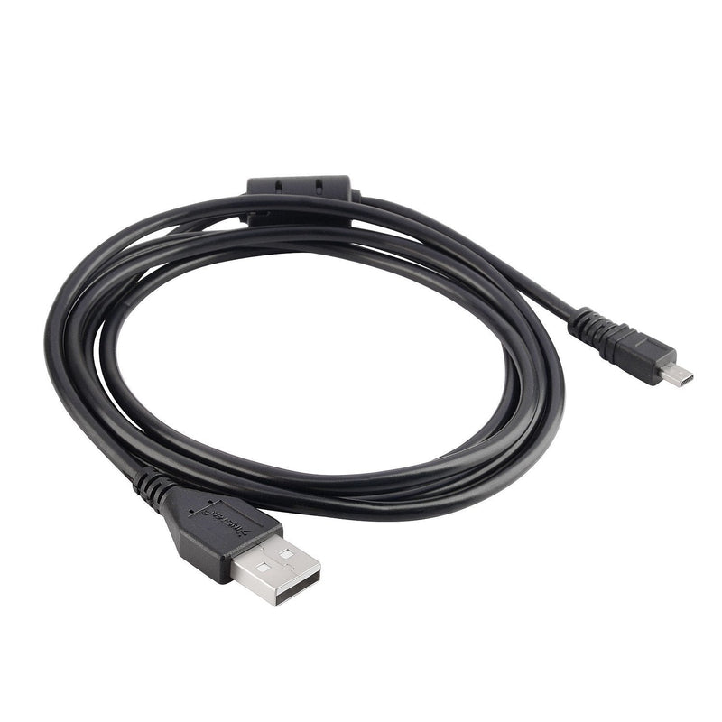  [AUSTRALIA] - Eeejumpe Black USB 2.0 A to 8-Pin Mini B Cable w/Ferrite - 2M / 6ft for Nikon CoolPix S630