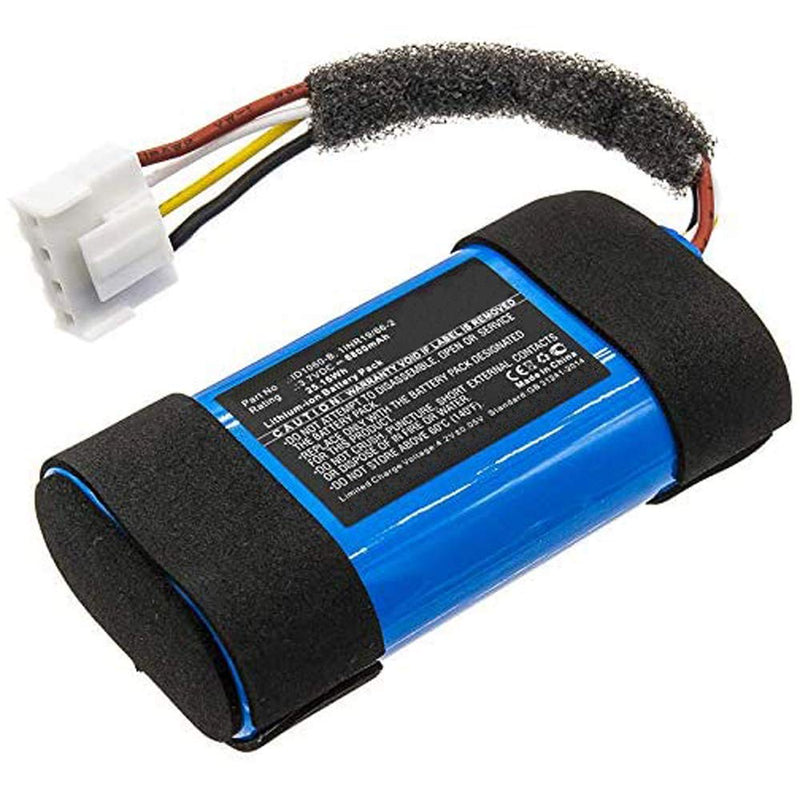 MPF Products 6800mAh Extended SUN-INTE-152, 1INR19/66-2, ID1060-B Battery Replacement Compatible with JBL Flip 5 Waterproof Portable Bluetooth Speaker - LeoForward Australia