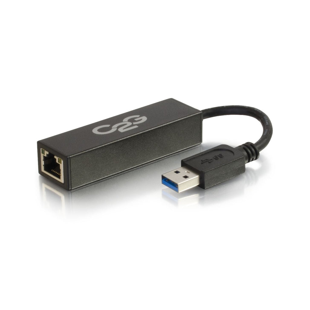  [AUSTRALIA] - C2G USB 3.0 to Gigabit Ethernet Network USB Adapter, 39700 Black USB 3.0 to Ethernet Adapter