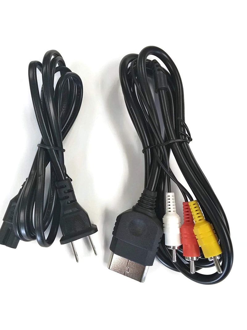  [AUSTRALIA] - LEAGY 6 ft AV Cable and 5 ft AC Power Cord for Xbox