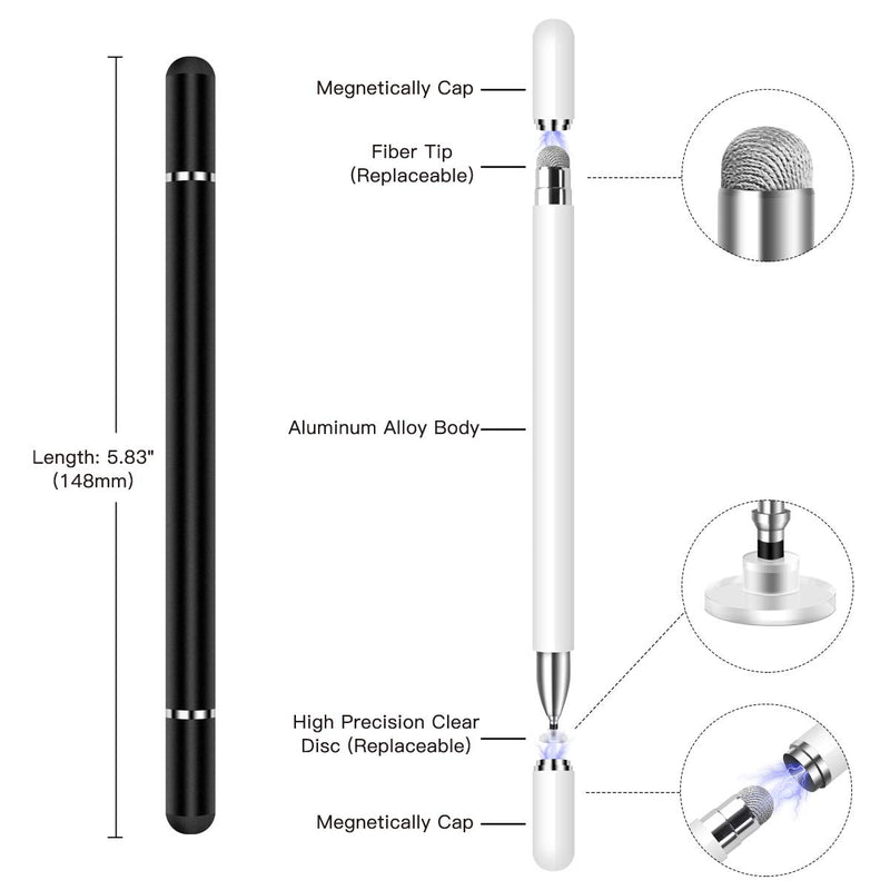 StylusHome Replacement Fiber Tips 8 Pcs for StylusHome Magnetic Disc Universal Stylus Pens Only - LeoForward Australia