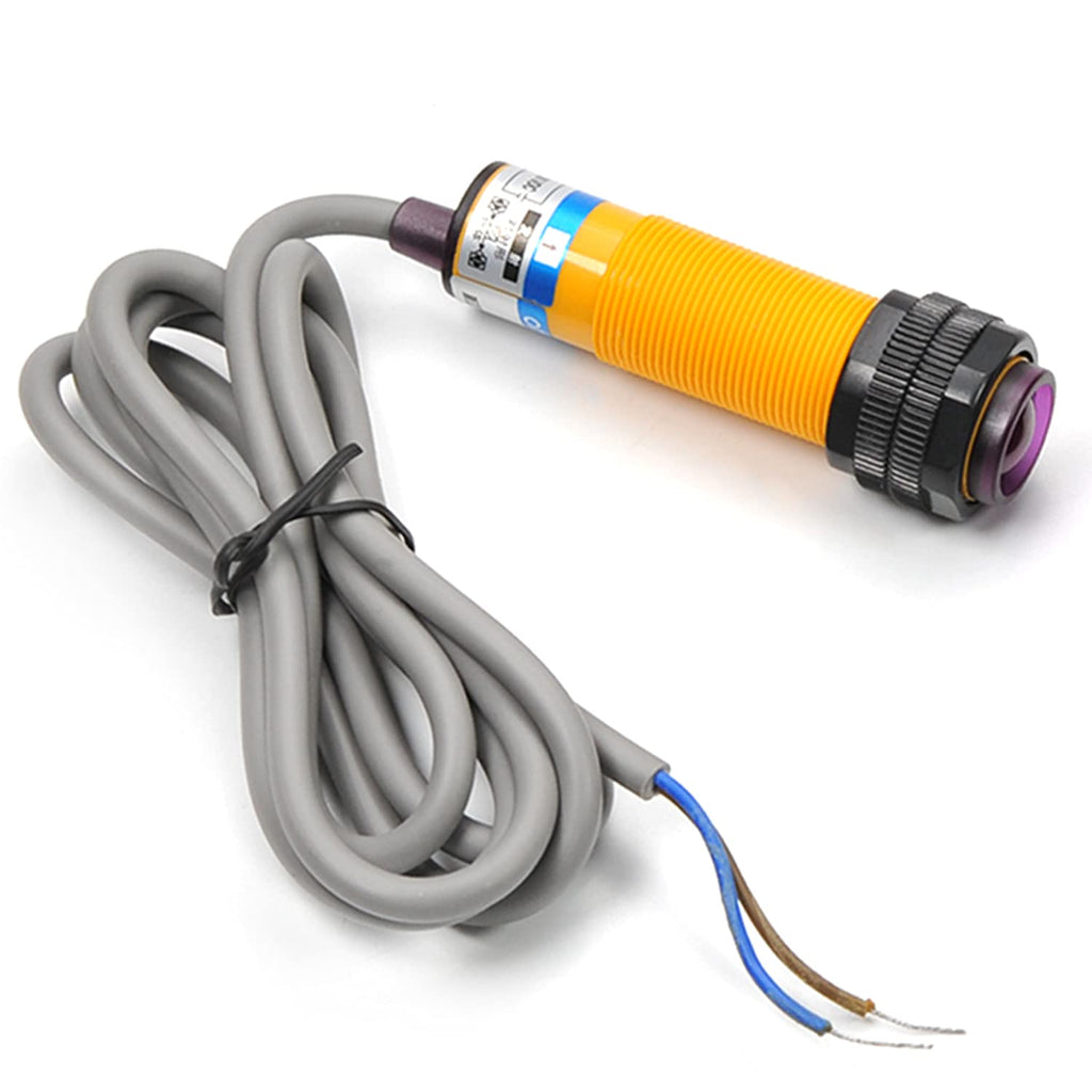  [AUSTRALIA] - Fielect 2Pcs Photoelectric Sensors Through-Beam Detection Photoelectric Sensor Switch 200MA Detection Distance 5M 3/2 Wires E3F-5L+E3F-5DN1 Models : E3F-5L+E3F-5DN1